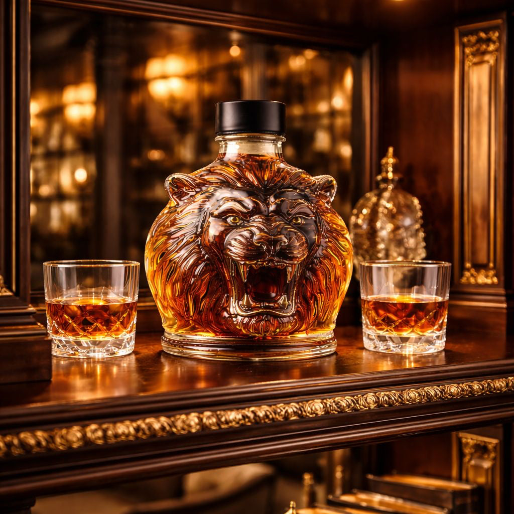 Whiskey Decanter - Lion Edition