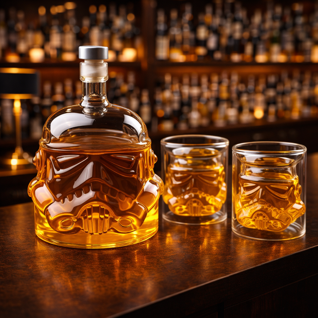 Whiskey Decanter - Edition: Set with Bottles and Glasses