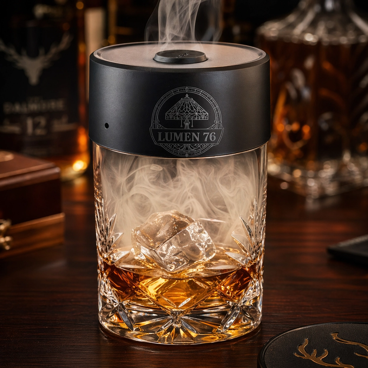 The Lumen76 Whisky Smoker Kit - Includes 6 Natural Wood Chip Flavours