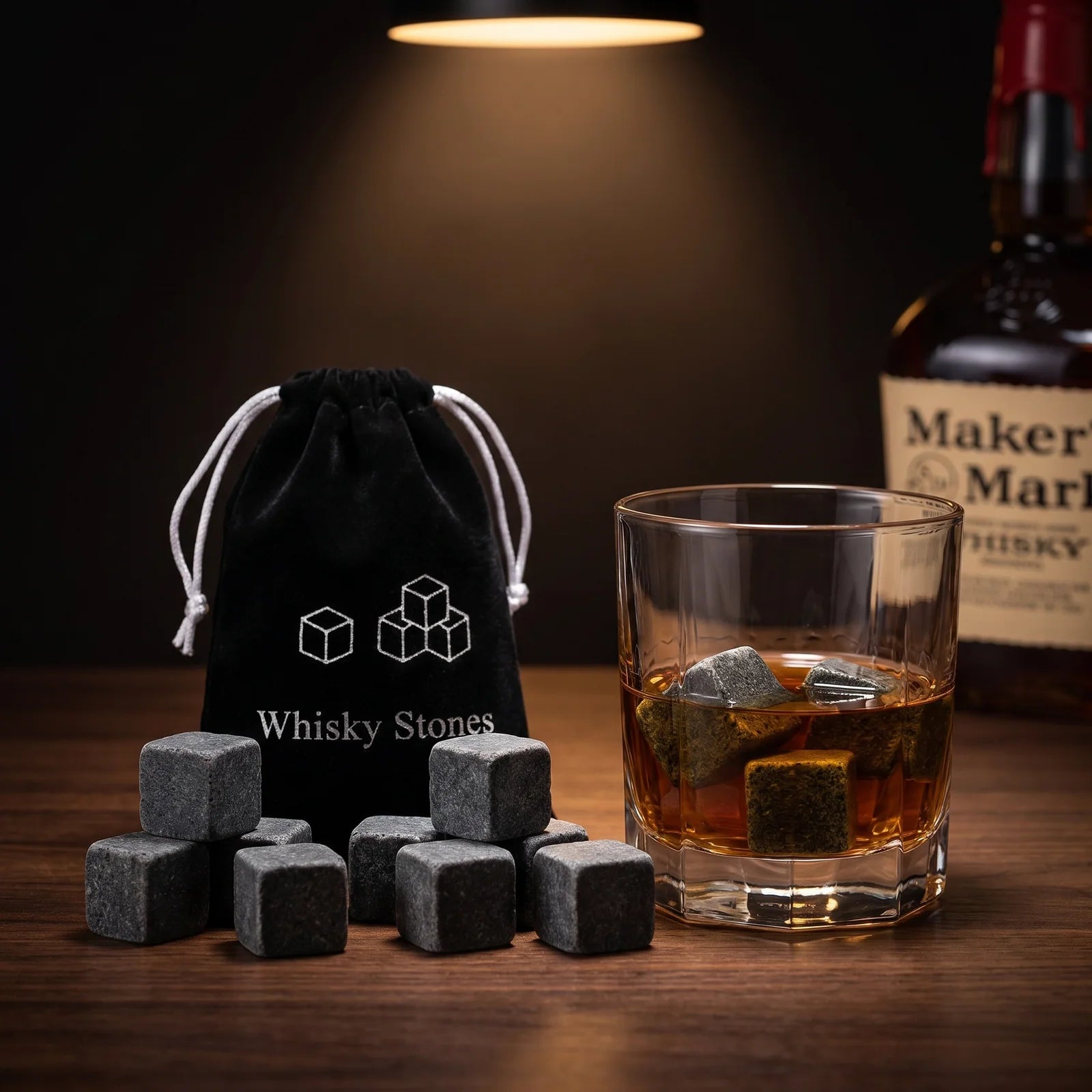 The Lumen 76 Whisky Stones - Set of 9